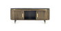 GINER Y COLOMER Mueble de TV bronce en madera de mango y bronce 150cm